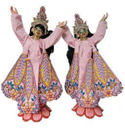 Gaura Nitai Brass Deities 15"